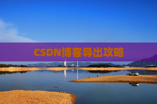CSDN博客导出攻略